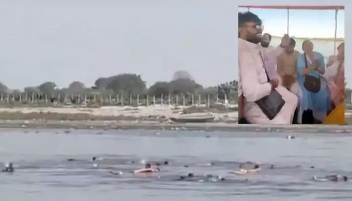యమునా నదిలో విషాదం: బోటు ప్రమాదంలో 10 మంది దుర్మరణం! యమునా నదిలో విషాదం: బోటు ప్రమాదంలో 10 మంది దుర్మరణం!