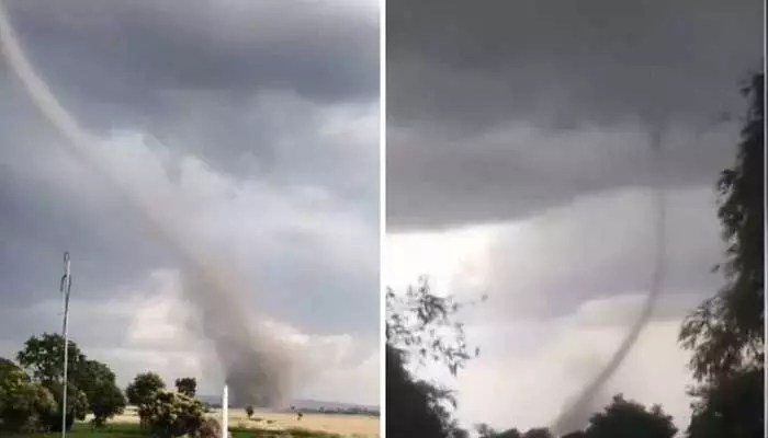 కశ్మీర్లో టోర్నడో బీభత్సం! ప్రజలు ఉలిక్కిపాటు! కశ్మీర్లో టోర్నడో బీభత్సం! ప్రజలు ఉలిక్కిపాటు!