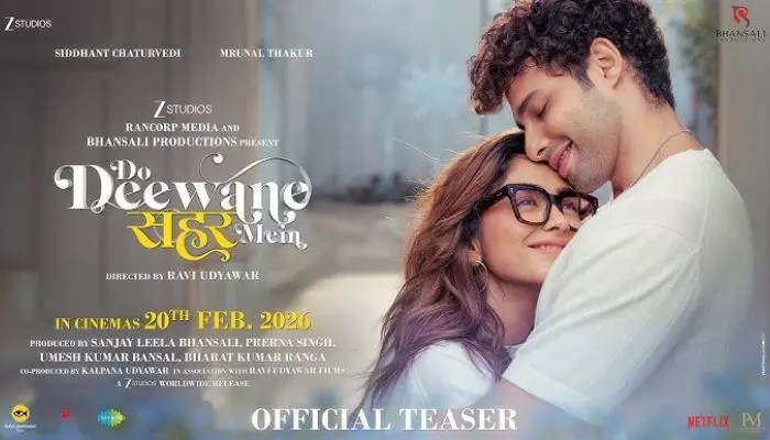 Siddhant & Mrunal's 'Do Deewane Sehar Mein' OTT Release Date Fixed on Netflix! Siddhant & Mrunal's 'Do Deewane Sehar Mein' OTT Release Date Fixed on Netflix!