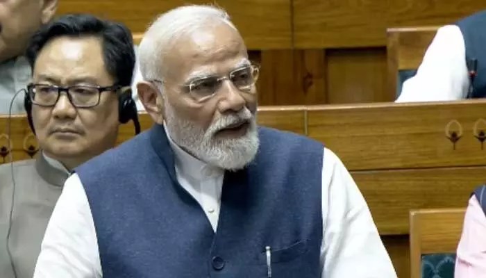 డీలిమిటేషన్పై మోడీ సంచలన ప్రకటన! ఉత్తరాది రాష్ట్రాలకు అన్యాయం జరగదంటూ పార్లమెంట్లో హామీ!! డీలిమిటేషన్పై మోడీ సంచలన ప్రకటన! ఉత్తరాది రాష్ట్రాలకు అన్యాయం జరగదంటూ పార్లమెంట్లో హామీ!!
