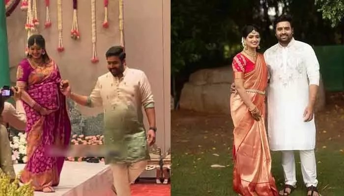నారా రోహిత్ ఇంట్లో మాస్ అప్డేట్! వైరల్ అవుతున్న సిరి బేబీ బంప్ వీడియోలు! నారా రోహిత్ ఇంట్లో మాస్ అప్డేట్! వైరల్ అవుతున్న సిరి బేబీ బంప్ వీడియోలు!