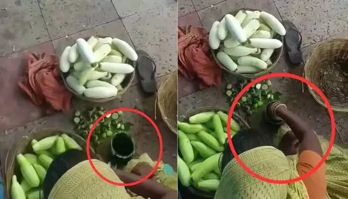 ప్రజల ప్రాణాలతో చెలగాటం: రంగునీళ్లలో దోసకాయలు! షాకింగ్ వీడియో వైరల్ ప్రజల ప్రాణాలతో చెలగాటం: రంగునీళ్లలో దోసకాయలు! షాకింగ్ వీడియో వైరల్