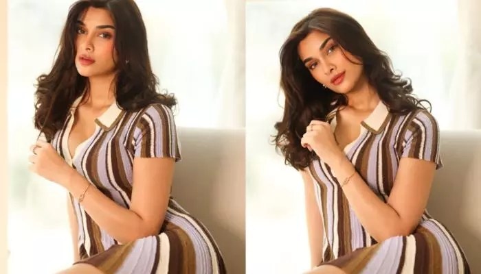 సాయి మంజ్రేకర్ హాట్ షో! టైట్ డ్రెస్లో నెటిజన్లకు మతిపోగొట్టింది! సాయి మంజ్రేకర్ హాట్ షో! టైట్ డ్రెస్లో నెటిజన్లకు మతిపోగొట్టింది!