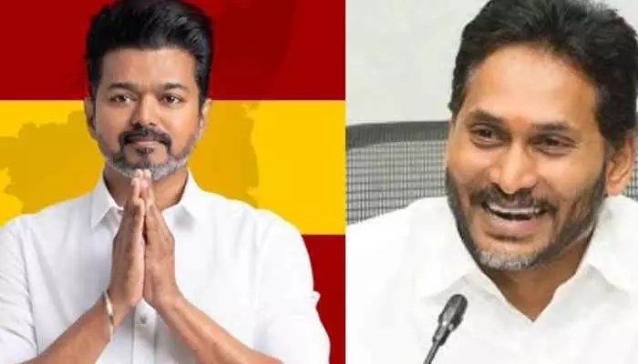 రాజకీయ సంచలనం: కొత్త సీఎం విజయ్కు జగన్ అభినందనల వెనుక అసలు కథ! రాజకీయ సంచలనం: కొత్త సీఎం విజయ్కు జగన్ అభినందనల వెనుక అసలు కథ!