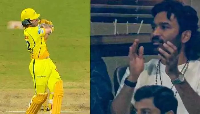 బ్రెవిస్ షాకింగ్ సిక్సర్! ధనుష్ రియాక్షన్ చూస్తే మతిపోతుంది.. వైరల్ అవుతున్న వీడియో! బ్రెవిస్ షాకింగ్ సిక్సర్! ధనుష్ రియాక్షన్ చూస్తే మతిపోతుంది.. వైరల్ అవుతున్న వీడియో!