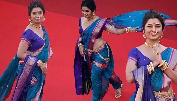 కేన్స్లో మహారాష్ట్ర నటి మాస్ షో! చీరకట్టుతో ప్రపంచాన్ని షాక్ చేసిన ప్రజక్తా మాలి! కేన్స్లో మహారాష్ట్ర నటి మాస్ షో! చీరకట్టుతో ప్రపంచాన్ని షాక్ చేసిన ప్రజక్తా మాలి!
