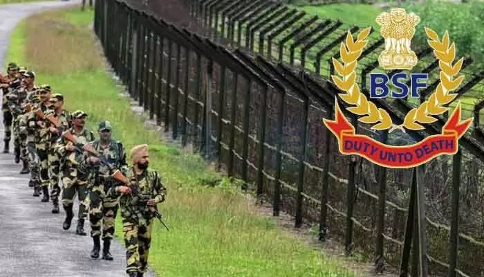 భారత్-బంగ్లా సరిహద్దులో కాల్పుల కలకలం? బీఎస్ఎఫ్ సంచలన ప్రకటన! భారత్-బంగ్లా సరిహద్దులో కాల్పుల కలకలం? బీఎస్ఎఫ్ సంచలన ప్రకటన!