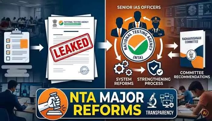 నీట్ లీక్ కుంభకోణం: ఎన్టీఏలో కేంద్రం ఉక్కుపాదం! ప్రక్షాళనకు రంగం సిద్ధం నీట్ లీక్ కుంభకోణం: ఎన్టీఏలో కేంద్రం ఉక్కుపాదం! ప్రక్షాళనకు రంగం సిద్ధం