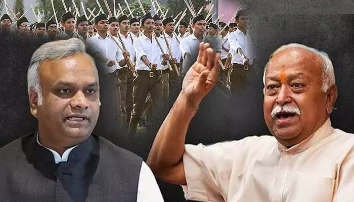 ఆర్ఎస్ఎస్ చట్టబద్ధతపై ఖర్గే సవాల్: కాంగ్రెస్-ఆర్ఎస్ఎస్ వార్ పీక్స్కు! ఆర్ఎస్ఎస్ చట్టబద్ధతపై ఖర్గే సవాల్: కాంగ్రెస్-ఆర్ఎస్ఎస్ వార్ పీక్స్కు!