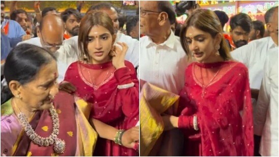 శ్రీలీల అమ్మమ్మతో తిరుమల యాత్ర: భద్రతపై ఆందోళన, అభిమానుల మధ్య గొప్ప మనవరాలిగా! శ్రీలీల అమ్మమ్మతో తిరుమల యాత్ర: భద్రతపై ఆందోళన, అభిమానుల మధ్య గొప్ప మనవరాలిగా!
