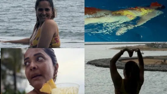 శివాజీతో వివాదం: తగ్గని అనసూయ.. బికినీలో హాట్ ట్రీట్, భర్తతో లిప్ కిస్ వైరల్! శివాజీతో వివాదం: తగ్గని అనసూయ.. బికినీలో హాట్ ట్రీట్, భర్తతో లిప్ కిస్ వైరల్!