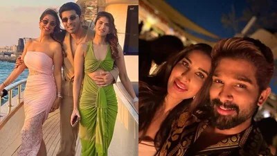 Allu Sirish's Dubai Wedding Festivities Begin: Allu Arjun's Viral Champagne Moment Allu Sirish's Dubai Wedding Festivities Begin: Allu Arjun's Viral Champagne Moment