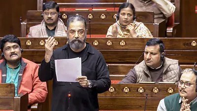 Kamal Haasan's Kalki Dialogue Echoes in Rajya Sabha, Sparks Social Media Buzz Kamal Haasan's Kalki Dialogue Echoes in Rajya Sabha, Sparks Social Media Buzz