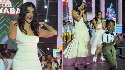 Pooja Hegde Stunned by Boy's 'Monica' Dance: A Viral Sensation! Pooja Hegde Stunned by Boy's 'Monica' Dance: A Viral Sensation!