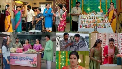 గుండె నిండా గుడి గంటలు: పూలు అమ్ముతున్న ప్రభావతి! రోహిణికి షాక్ ఇచ్చిన బామ్మ!! గుండె నిండా గుడి గంటలు: పూలు అమ్ముతున్న ప్రభావతి! రోహిణికి షాక్ ఇచ్చిన బామ్మ!!