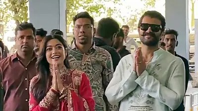 Vijay & Rashmika's Wedding Reception: Invite-Only Bash Due to Security! Vijay & Rashmika's Wedding Reception: Invite-Only Bash Due to Security!