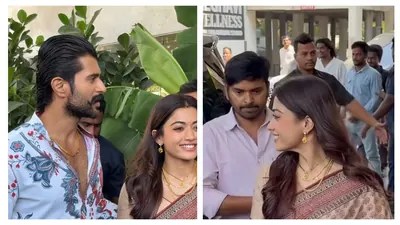 Newlyweds Rashmika & Vijay Celebrate Marriage in Village Ceremony! See Photos Newlyweds Rashmika & Vijay Celebrate Marriage in Village Ceremony! See Photos