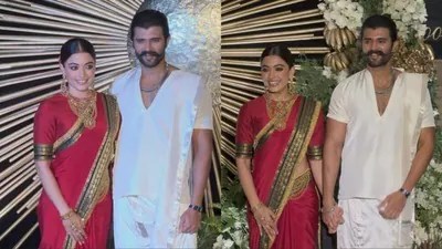 Vijay Deverakonda & Rashmika Mandanna's Star-Studded Wedding Reception Goes Viral! Vijay Deverakonda & Rashmika Mandanna's Star-Studded Wedding Reception Goes Viral!