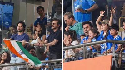 India Roars into T20 WC Final! Celebs Cheer Samson's Heroics at Wankhede India Roars into T20 WC Final! Celebs Cheer Samson's Heroics at Wankhede