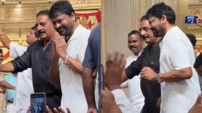Prakash Raj as Chiranjeevi's Bodyguard at Wedding Goes Viral: Fans React! Prakash Raj as Chiranjeevi's Bodyguard at Wedding Goes Viral: Fans React!