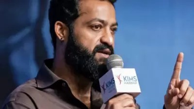 Jr NTR's Bengaluru Appearance Disrupted: Star Asks Fans to Quiet Down! Jr NTR's Bengaluru Appearance Disrupted: Star Asks Fans to Quiet Down!