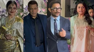 Bollywood Royalty! Rekha, Salman, Aamir & More Shine at Barjatya Daughter's Wedding Bollywood Royalty! Rekha, Salman, Aamir & More Shine at Barjatya Daughter's Wedding