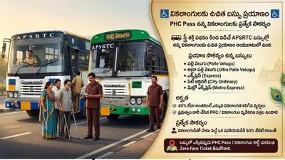 దివ్యాంగులకు గుడ్ న్యూస్! ఉచిత బస్సు ప్రయాణం.. ఇక APSRTC బాధ్యత! దివ్యాంగులకు గుడ్ న్యూస్! ఉచిత బస్సు ప్రయాణం.. ఇక APSRTC బాధ్యత!
