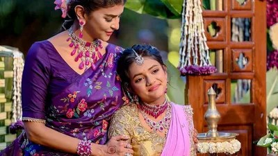 Lakshmi Manchu's Daughter Celebrates Womanhood in Traditional Half Saree Ceremony! Pics Inside Lakshmi Manchu's Daughter Celebrates Womanhood in Traditional Half Saree Ceremony! Pics Inside