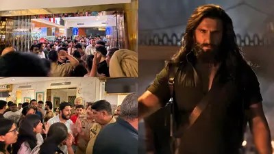 Chaos at 'Dhurandhar' Preview: Noida Screening Halted, Fans Enraged! Chaos at 'Dhurandhar' Preview: Noida Screening Halted, Fans Enraged!