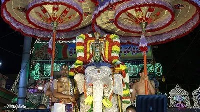 తిరుపతిలో కోదండరాముని బ్రహ్మోత్సవం: గజ వాహనంపై భక్తులకు దివ్య దర్శనం! తిరుపతిలో కోదండరాముని బ్రహ్మోత్సవం: గజ వాహనంపై భక్తులకు దివ్య దర్శనం!