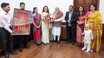 Ranaut's Birthday: Celebrates 40th with PM Modi & Family! Ranaut's Birthday: Celebrates 40th with PM Modi & Family!