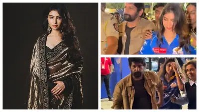 Sara Arjun Swarmed! Dad Raj Arjun Turns Bodyguard After 'Dhurandhar 2' Fame at IPL Sara Arjun Swarmed! Dad Raj Arjun Turns Bodyguard After 'Dhurandhar 2' Fame at IPL
