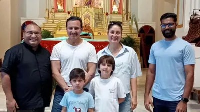 Kareena & Saif's Church Visit: 'Special Guest' Tag Sparks Online Debate! Kareena & Saif's Church Visit: 'Special Guest' Tag Sparks Online Debate!