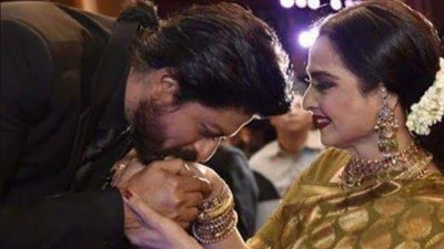 Rekha's Playful Tease: SRK & Shahid Stumped by Her Romantic Hero Choices! Rekha's Playful Tease: SRK & Shahid Stumped by Her Romantic Hero Choices!