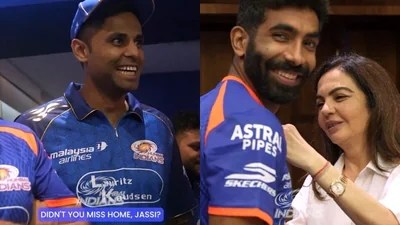 Bollywood Blockbuster 'Dhurandhar 2' Mania Sweeps IPL! Yadav Teases Bumrah Bollywood Blockbuster 'Dhurandhar 2' Mania Sweeps IPL! Yadav Teases Bumrah