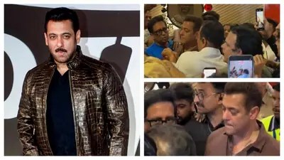 Salman Khan Mobbed! Security Concerns Explode After Star's Close Call Salman Khan Mobbed! Security Concerns Explode After Star's Close Call
