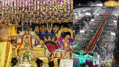 ఒంటిమిట్టలో శ్రీరాముల కళ్యాణ వైభవం: 80 వేల మంది భక్తుల ఆనందోత్సాహాలు! ఒంటిమిట్టలో శ్రీరాముల కళ్యాణ వైభవం: 80 వేల మంది భక్తుల ఆనందోత్సాహాలు!