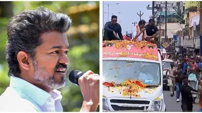Vijay's Fury: Star Snaps at Guard During Puducherry Rally! Election Heat Intensifies Vijay's Fury: Star Snaps at Guard During Puducherry Rally! Election Heat Intensifies