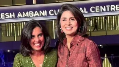 Double Take! Neetu Kapoor Stuns with 'Twin' at NMACC Bash – See the Photos! Double Take! Neetu Kapoor Stuns with 'Twin' at NMACC Bash – See the Photos!
