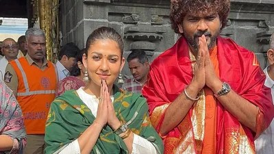 Nayanthara & Vignesh Shivan's Temple Visit Sparks Buzz for 'Love Insurance Kompany'! Nayanthara & Vignesh Shivan's Temple Visit Sparks Buzz for 'Love Insurance Kompany'!