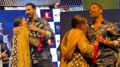 Akshay Kumar's Heartwarming Moment: Dances with Crying Fan! Viral Video Akshay Kumar's Heartwarming Moment: Dances with Crying Fan! Viral Video