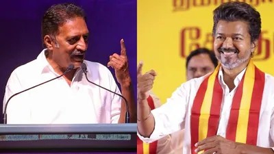 Prakash Raj Slams Vijay's 'Cinema Model' Politics Before TN Elections Prakash Raj Slams Vijay's 'Cinema Model' Politics Before TN Elections
