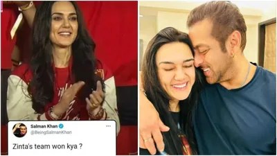 Preity Zinta Reacts! Salman Khan's Viral Tweet Finally Gets a Response After Punjab Kings Victory Preity Zinta Reacts! Salman Khan's Viral Tweet Finally Gets a Response After Punjab Kings Victory