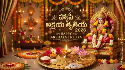 అక్షయ తృతీయ 2026: మీ ప్రియమైన వారికి శుభాకాంక్షలు తెలిపే విధానం అక్షయ తృతీయ 2026: మీ ప్రియమైన వారికి శుభాకాంక్షలు తెలిపే విధానం