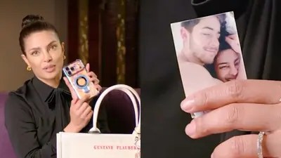 Priyanka Chopra's Bag Reveals Malti's Art & Nick Jonas' Cherished Photo Priyanka Chopra's Bag Reveals Malti's Art & Nick Jonas' Cherished Photo