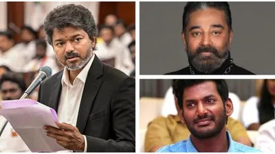 CM Vijay's Liquor Shop Ban: Kamal Haasan, Vishal Applaud Move in Tamil Nadu CM Vijay's Liquor Shop Ban: Kamal Haasan, Vishal Applaud Move in Tamil Nadu