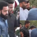 Jr NTR's Humble Gesture at NTR Ghat Goes Viral After Fan Falls at His Feet Jr NTR's Humble Gesture at NTR Ghat Goes Viral After Fan Falls at His Feet
