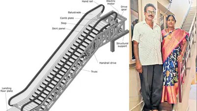 భార్య కష్టం చూడలేక.. ఇంట్లోనే ఎస్కలేటర్ నిర్మించిన రైతు: ఇది కదా నిజమైన ప్రేమ! భార్య కష్టం చూడలేక.. ఇంట్లోనే ఎస్కలేటర్ నిర్మించిన రైతు: ఇది కదా నిజమైన ప్రేమ!