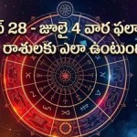 జూన్ 28 - జూలై 4 వార రాశి ఫలాలు: ద్వాదశ రాశులపై గ్రహ ప్రభావం, శుభ సంఖ్యలు జూన్ 28 - జూలై 4 వార రాశి ఫలాలు: ద్వాదశ రాశులపై గ్రహ ప్రభావం, శుభ సంఖ్యలు