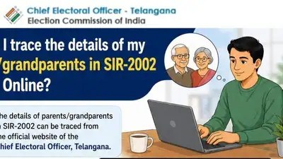 తెలంగాణ ఓటర్ల జాబితా: మీ పూర్వీకుల ఓటు వివరాలు క్షణాల్లో తెలుసుకోండి! తెలంగాణ ఓటర్ల జాబితా: మీ పూర్వీకుల ఓటు వివరాలు క్షణాల్లో తెలుసుకోండి!